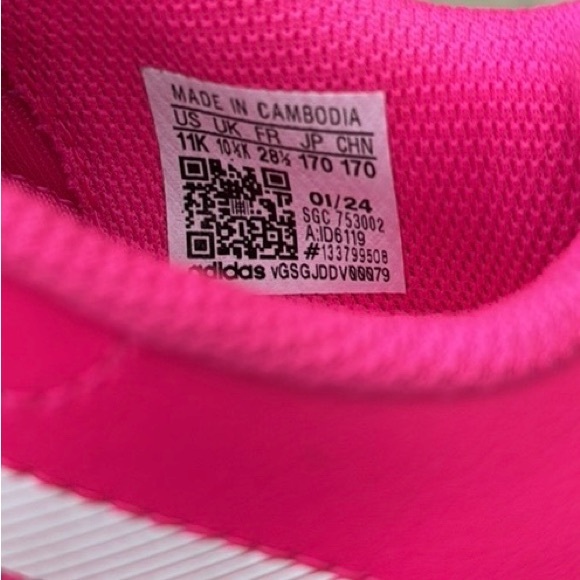 Adidas Kids’ Pink Soccer Cleats - Picture 6 of 6